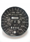 The speedometer and tachometer