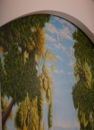 Landscape with a sky on the ceiling